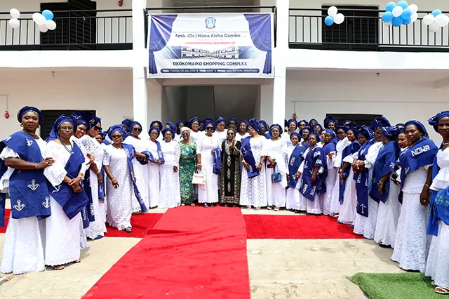 Immediate past President with Executives and Members of NOWA at the Commissioning of NOWA Shopping Complex, Ojo, Lagos