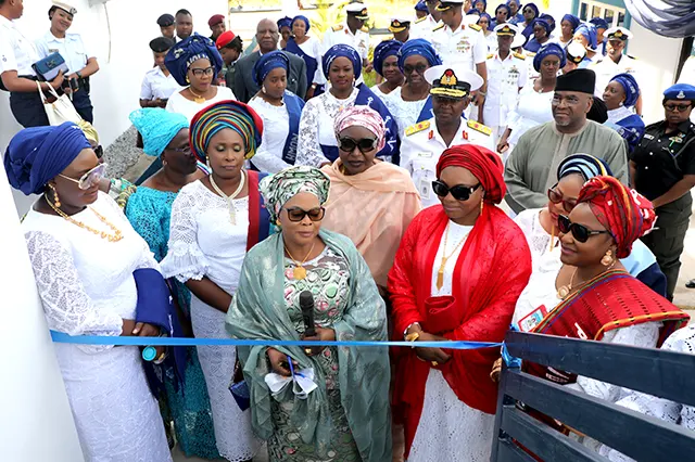 The Special Guest of Honour, Hajia Modupe Ibrahim commissioning the newly constructed NOWA Banquet Hall and Suites Asokoro, Abuja