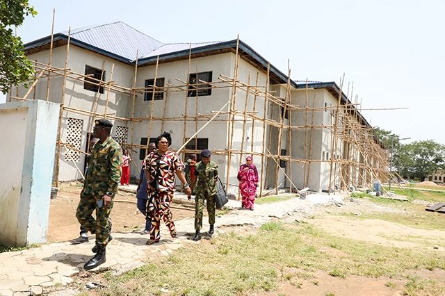 A long walk down and around the NOWA Karshi Secondary and primary school premises would usher you into the massive renovation, restructuring and construction projects ongoing in the school simultaneously