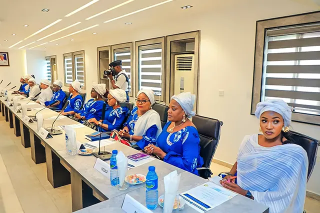 NOWA Executives in conference room during the courtesy visit to the Chief of Naval Staff, Vice Admiral EI Ogalla