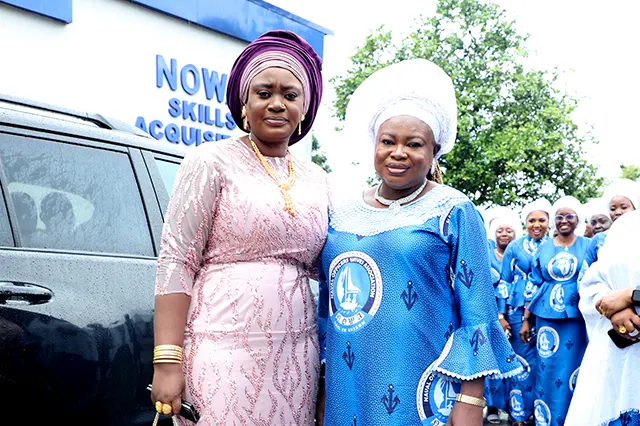 The immediate past President, Hajiya (Dr.) Aisha Nana Gambo and The New NOWA President, Mrs. Ijeoma Ogalla