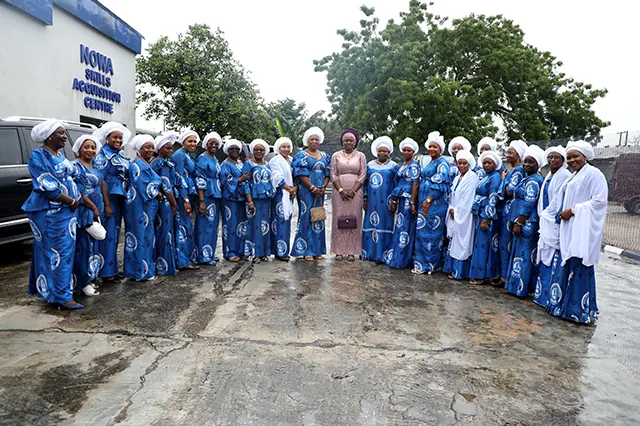 Immediate past President, Hajiya (Dr.) Aisha Nana Gambo with Executives and Member of NOWA at the Handing Over Ceremony